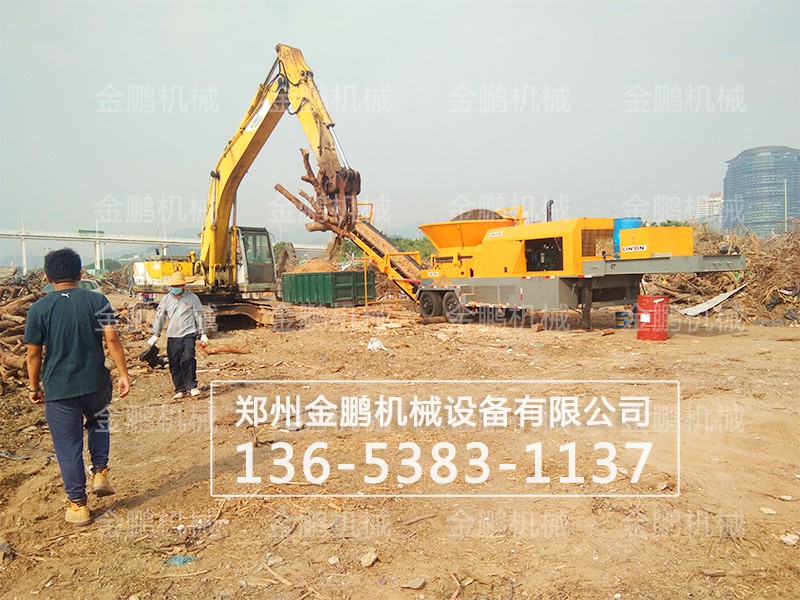 大型移动式圆盘破碎机